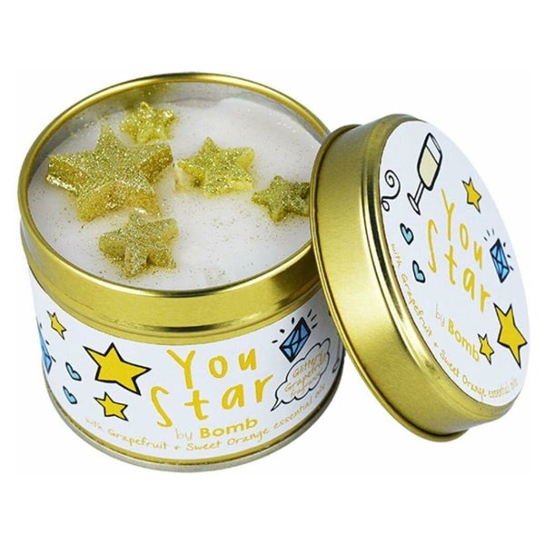 Scented candle in a tin can You are a star
