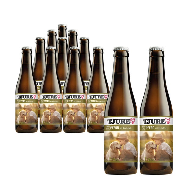 TJURE Hundesmoothie- Pferd  und Kartoffel 220 ml 6er Pack 1,32 l