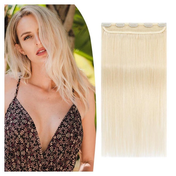 Extensions Clip in Echthaar Remy 5 Clips Blond 45 cm 50 g We 1 St