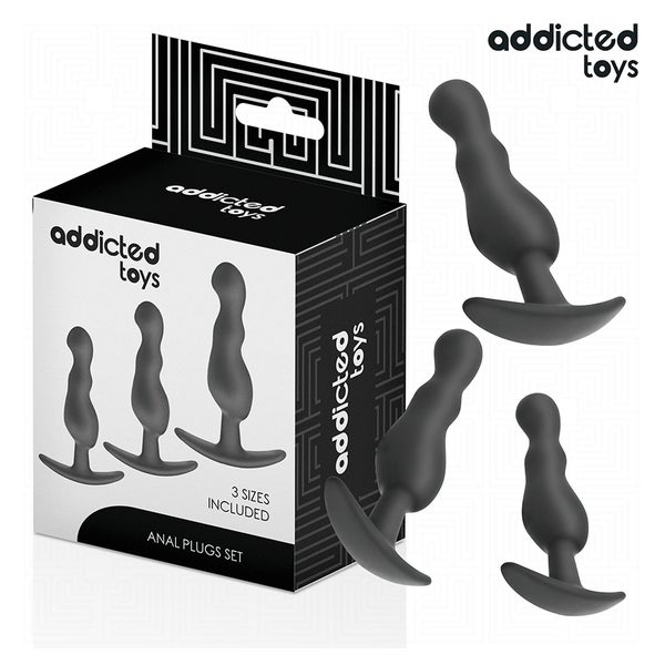 Addicted Toys - Kurviger Analplug aus Silikon Set