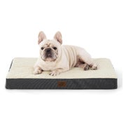 Hundebett orthopädisches waschbar L 76 x B 51 x H 8 cm Grau 1 St