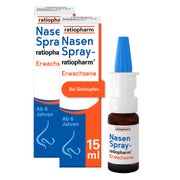 Produktabbildung: Nasenspray ratiopharm Erwachsene oK 2X15 ml