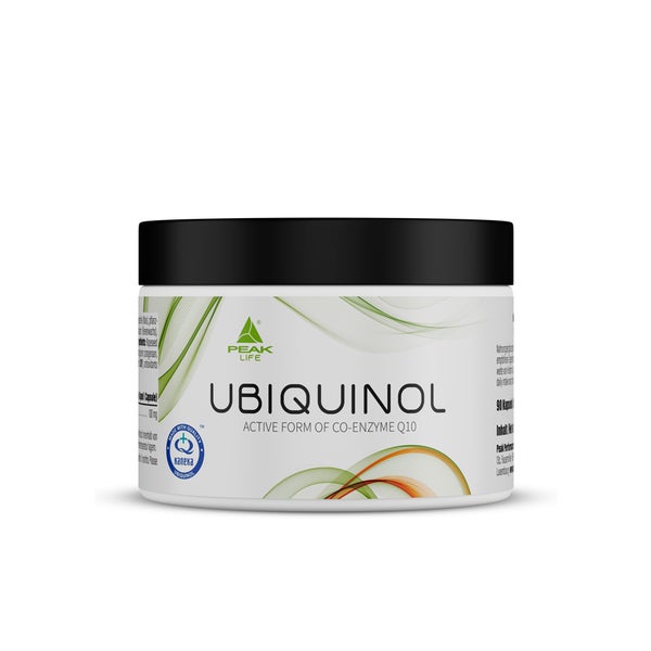 PEAK Ubiquinol - 90 Kapseln I 100 mg I Kaneka I Coenzym Q10 I hohe Bioverfügbarkeit I Energie I Herz Unterstützung I Antioxidans 61 g