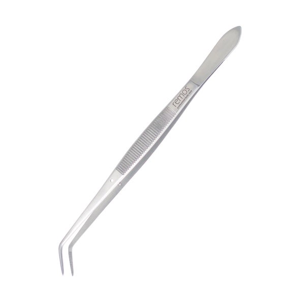Pinzette Führungsstift winkel geriffelt rostfrei 16cm 1 St