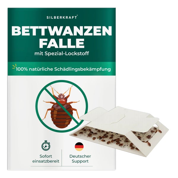Silberkraft Bettwanzenfalle 15 Fallen 15 St