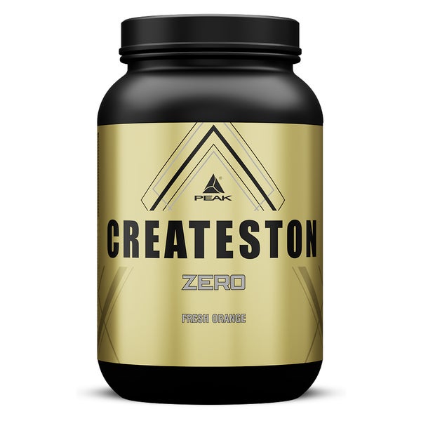 PEAK Createston Zero - 1560g - Geschmack Fresh Orange I 30 Portionen I Pulver I Post Workout I ALL in One Vollversorgung I Protein I Aminosäuren I Creapure I Muskelaufbau I Low Carb I Diät 1560 g