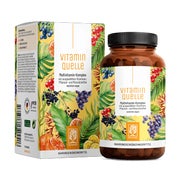 Multivitamin-Komplex mit Vitaminen, Pflanzen- und Mineralstoffen - VITAMINQUELLE - 180 vegane Kapseln - NATURTREU® 2 x 90 St