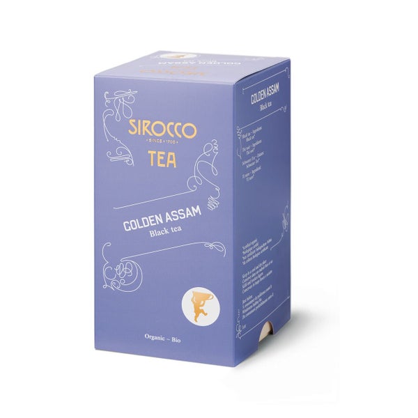 Sirocco Tee Golden Assam indischer Bio Schwarztee 20 x 2,5 g 2,5 g