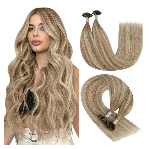 Bonding Extensions Echthaar Ombre U 45 cm-U Tip 1-U Tip-1-#8 1 St