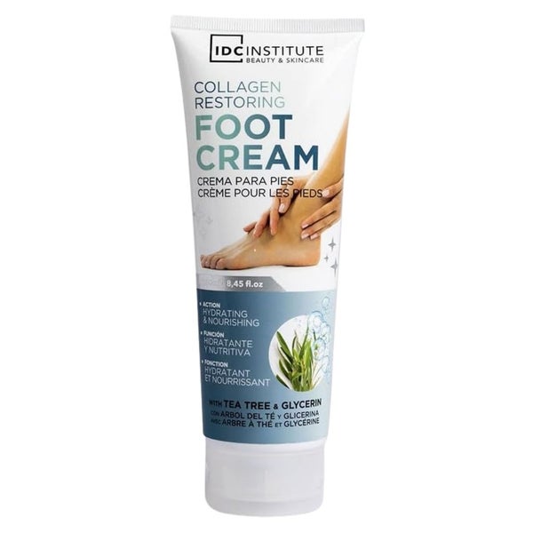 Idc Institute Regenerierende Fußcreme mit Kollagen & Teebaumöl 250 ml