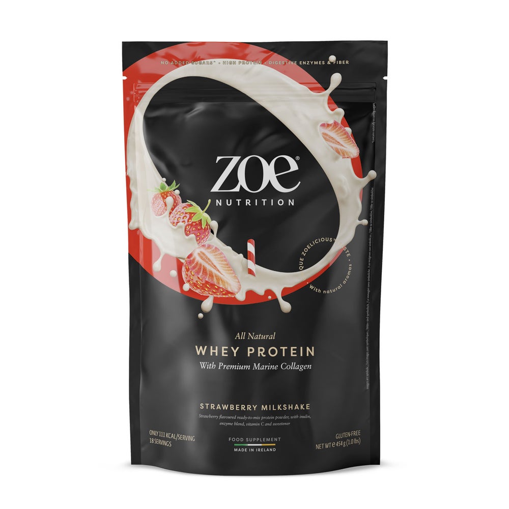 zoe Whey, 454 g, Strawberry Milkshake 454 g