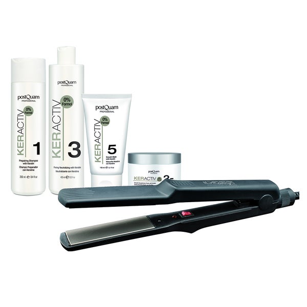POSTQUAM HAARPFLEGE Keratin Behandlung + Ceraliss Pro Styler Packung