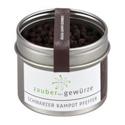 Zauber der Gewürze Schwarzer Kampot Pfeffer 70 g