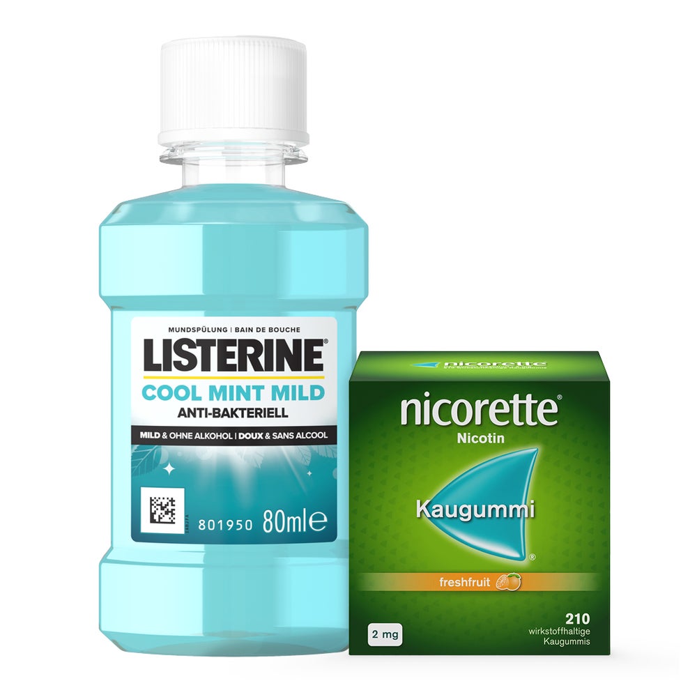 NICORETTE Freshfruit & Listerine 1 Set