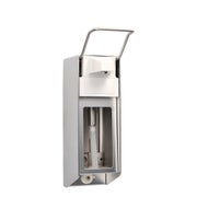 Medi-Inn Wandspender Aluminium, Kurzarmhebel, mit Verschlussblende, für 500 ml Euroflaschen 1 St