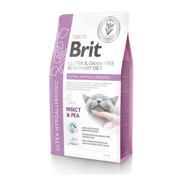 BRIT Veterinary Diet Cat Gluten Grain free Ultra-Hypoallergenic 5 kg