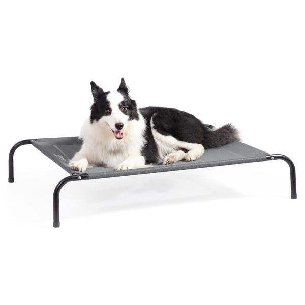 Hundeliege Outdoor Erhöht Mittelgroße M Grau L 105 x B 80 x 1 St