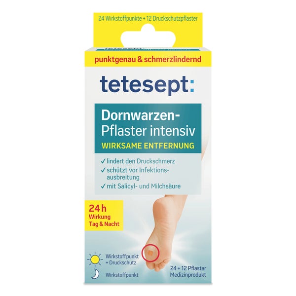 Tetesept Dornwarzen-pflaster Intensiv 12 St