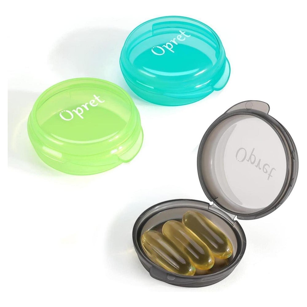 Opret Tablettenbox Pillendose Klein Vitamine Fischöl 3 Stück 1 St
