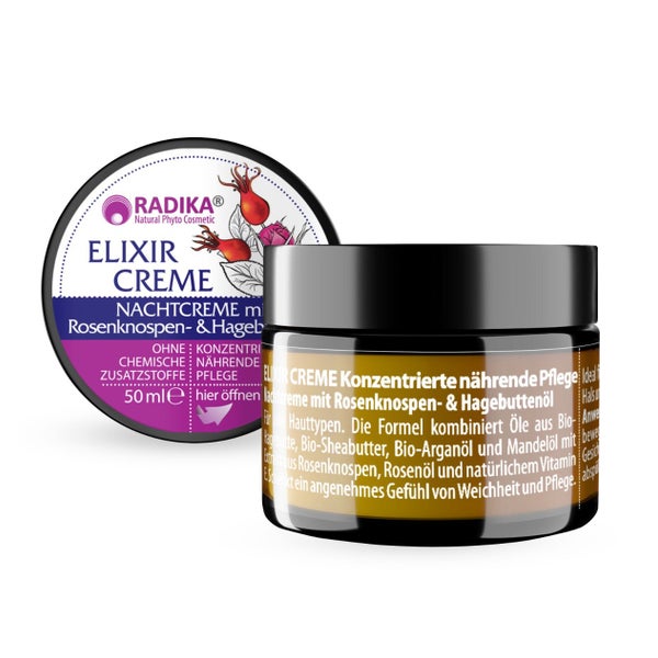 Elixir Nachtcreme Rosenknopsen- & Hagebuttenöl 50 ml