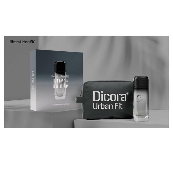 Dicora Urban Fit NYC - Eau de Toilette mit Kosmetiktasche für Ihn 150 ml