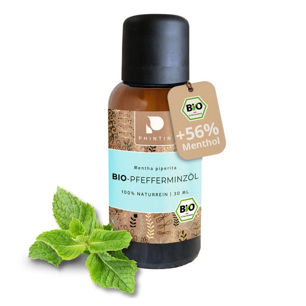 PHINTIN Bio Pfefferminzöl – naturreines ätherisches Öl 30 ml