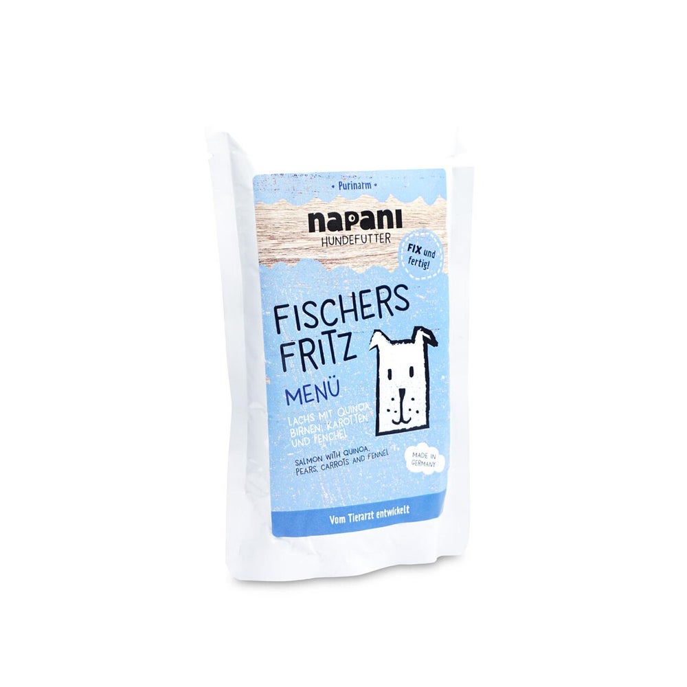 Menü für Hunde Fischers Fritz mit Lachs und Quinoa 150 g