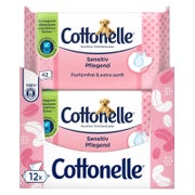 Cottonelle Feuchtes Toilettenpapier Sensitiv Pflegens 12x 42 504 St