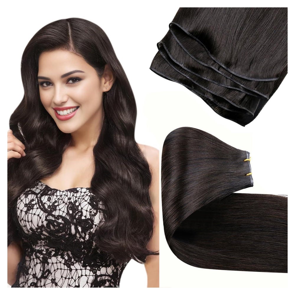 Tressen Echthaar Extensions Remy Braun 55cm-80G 2.21-Genie T 1 St
