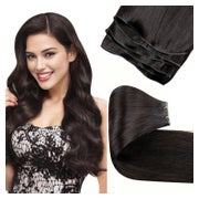 Tressen Echthaar Extensions Remy Braun 55cm-80G 2.21-Genie T 1 St