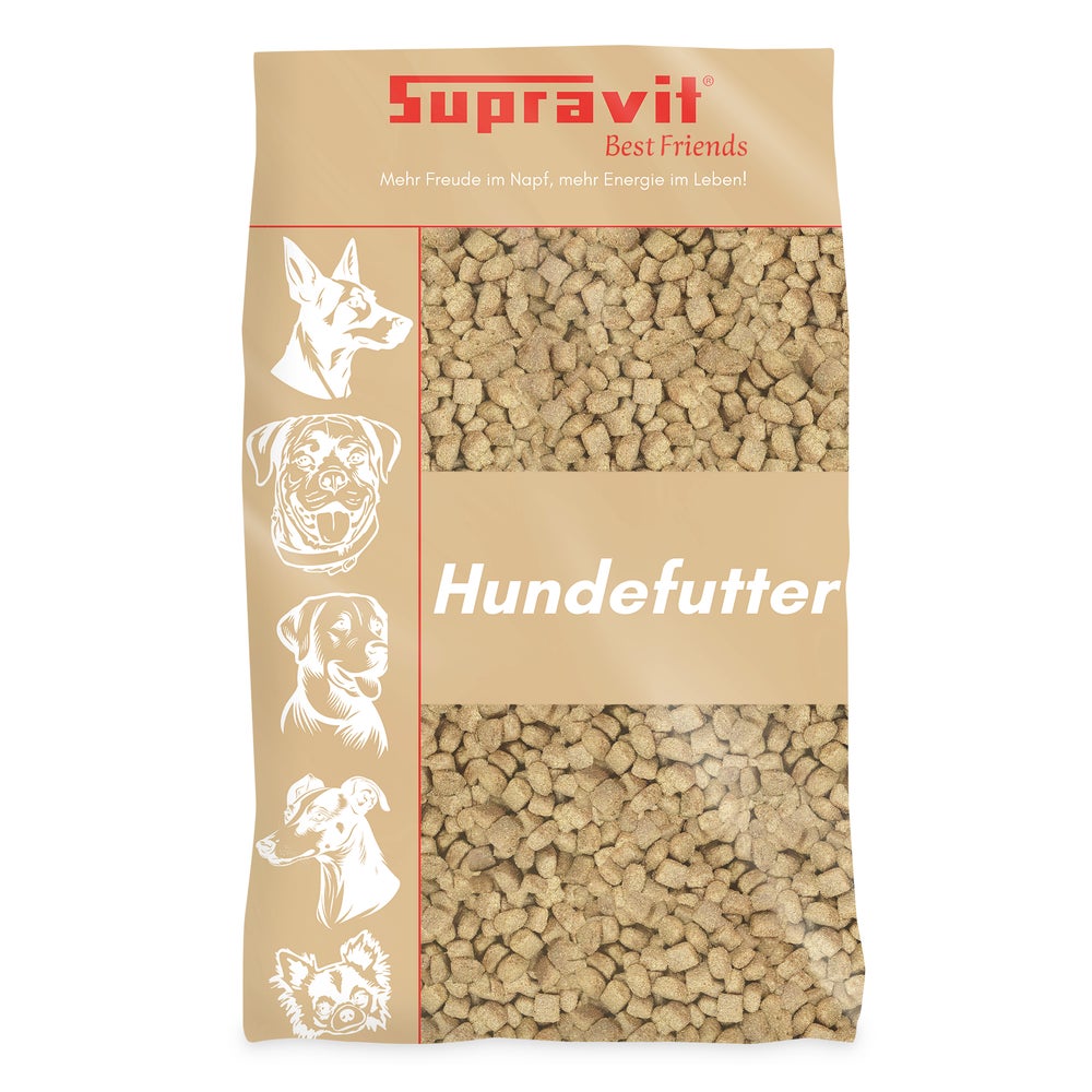 Supravit Hundefutter trocken | Huhn mit Mais | schmackhaft und gut verträglich 15 kg