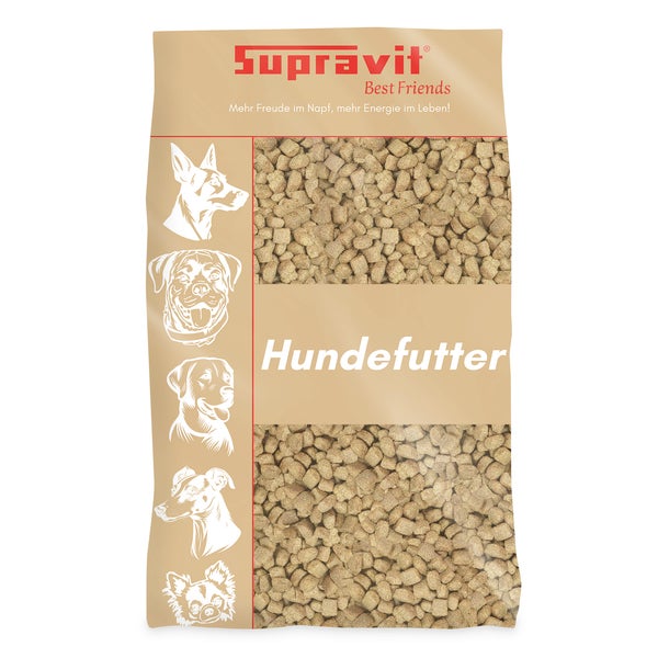 Supravit Hundefutter trocken | Huhn mit Mais | schmackhaft und gut verträglich 15 kg