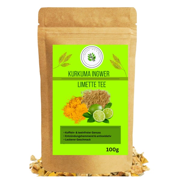 Linecase Kurkuma Ingwer Limette Tee | Tee Mischung 100 g