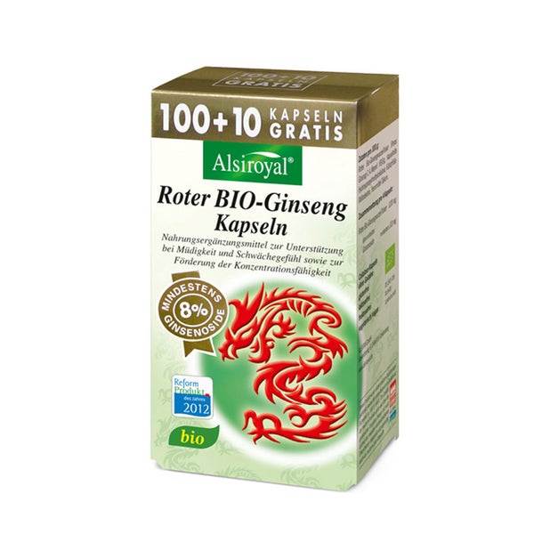 Alsiroyal Roter BIO-Ginseng 100+  8% Ginsenoside 47 g