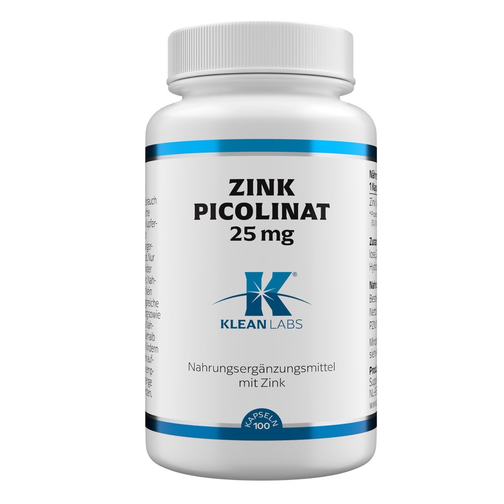 Zinkpicolinat 25 Mg Klean Labs Kapseln 100 St