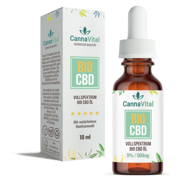 CannaVital Bio CBD Öl 5% Vollspektrum 10ml 10 ml