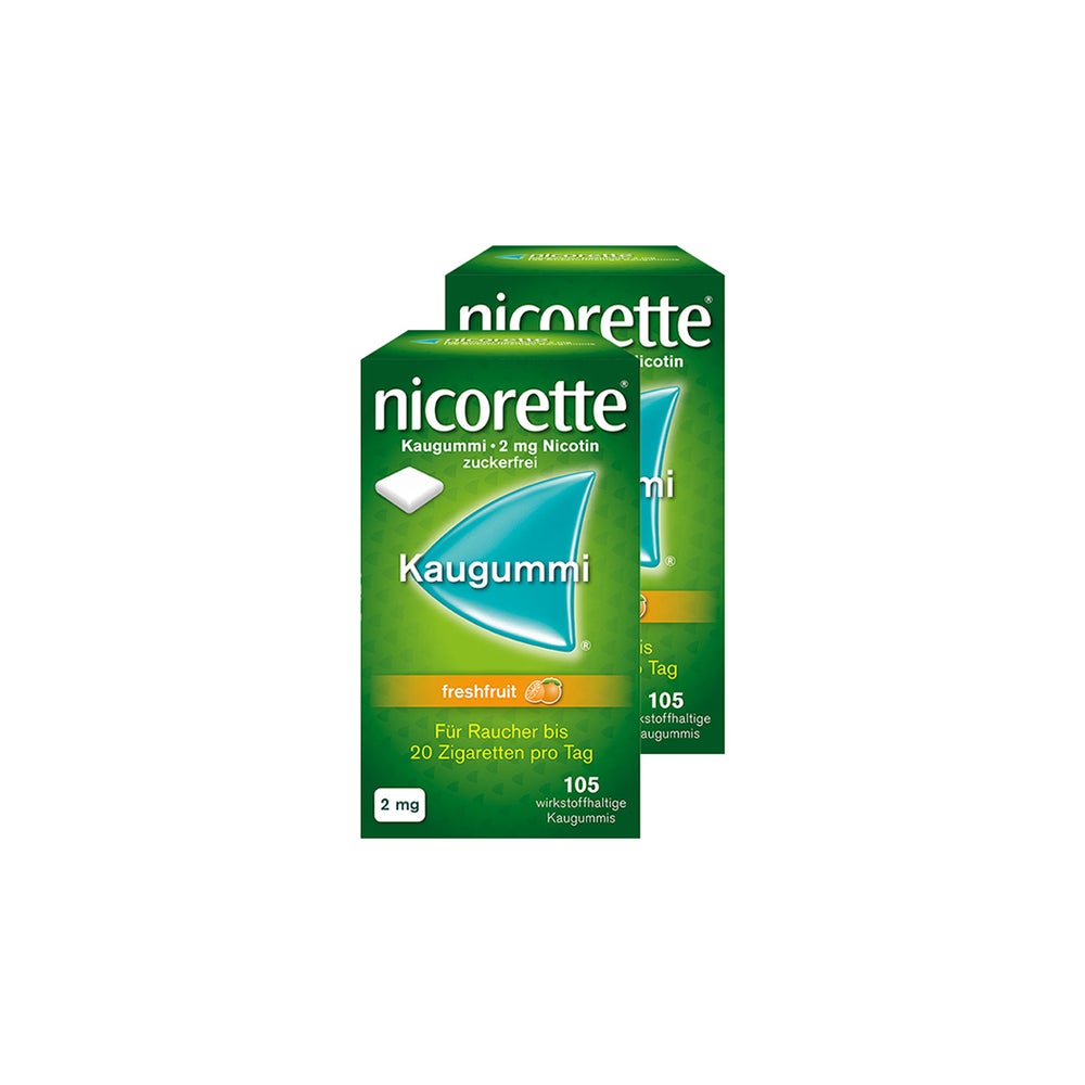 nicorette Kaug. freshfruit 2 mg Doppelp. 2X105 St