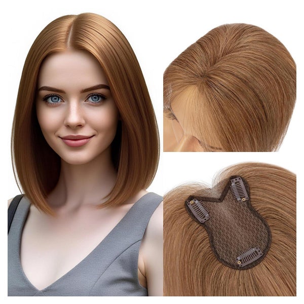 Haartopper Echthaar Clip Extensions 21g Frauen Ohne Pony 06 1 St