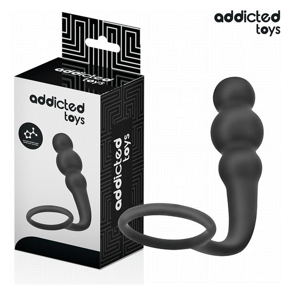 Addicted Toys - Silikon Analplug mit Hodenring