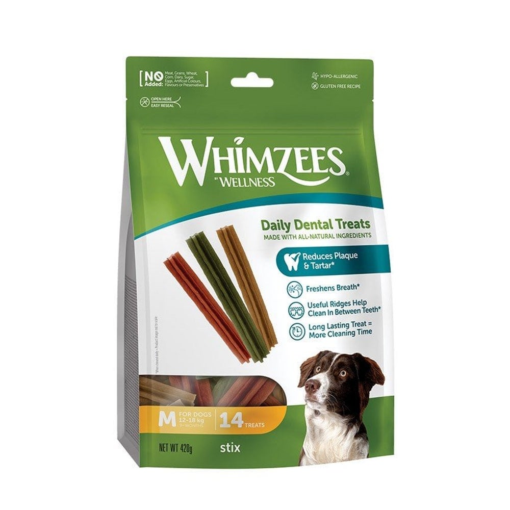 WHIMZEES Stix M Zahnbeißer 14 Stk. 0,42 kg