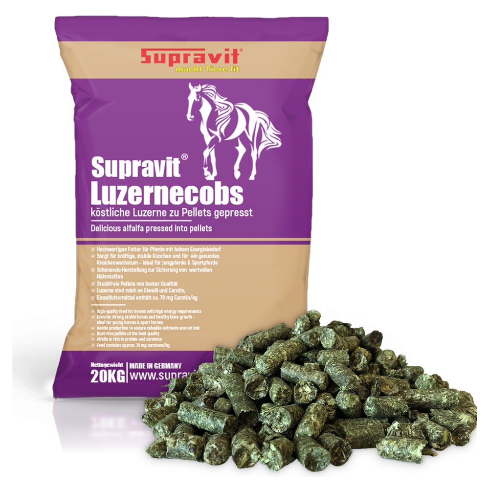 Supravit Luzernecobs Pferdefutter  20kg 20 kg
