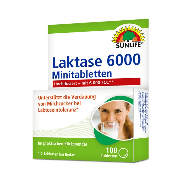 SUNLIFE® Laktase 6000 FCC Minitabletten 7,2 g