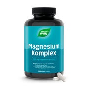 Magnesium Komplex Kapseln I 400 mg Magnesium hochdosiert I Komplex aus 5 Magnesium Formen I vegan... 180 St