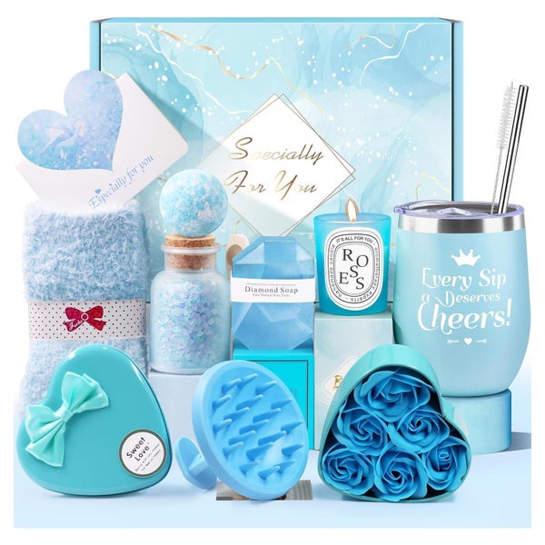 Geschenkset Freundin Geburtstag 10PCS isolierter Becher Blau 1 St