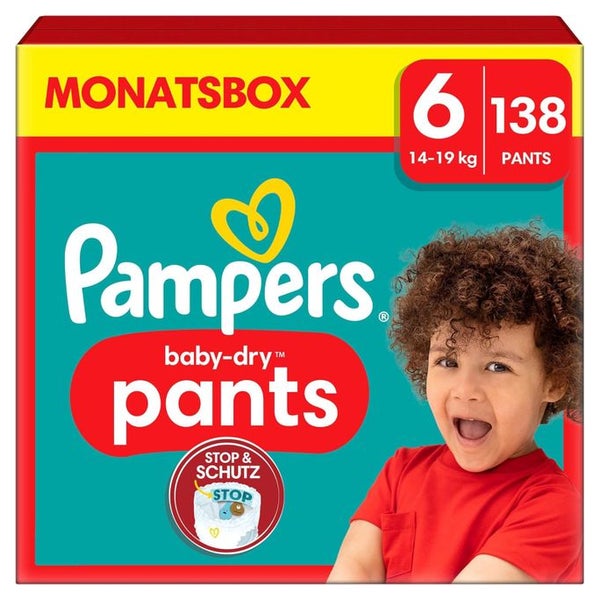 Pampers Windeln Pants Größe 6 (14-19kg) Baby-Dry 138 St