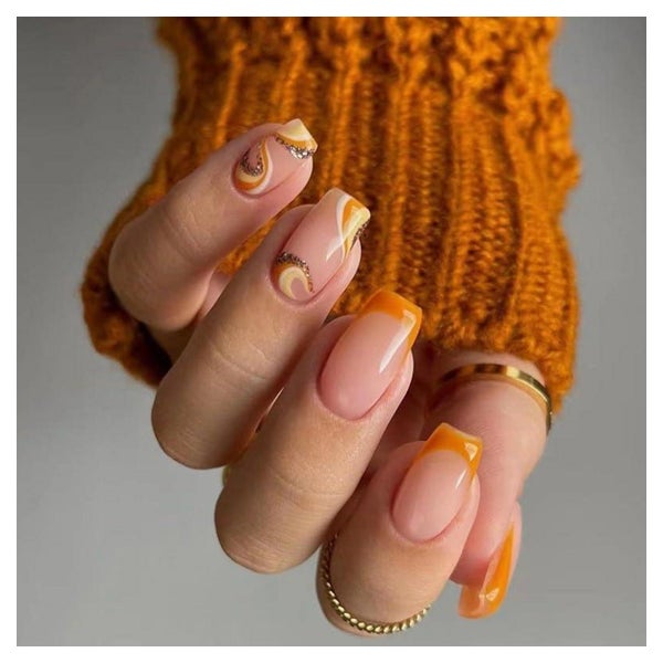 Klebennägel Fullcover Presson Fingernägel 24 Frauen Geschenk 1 St