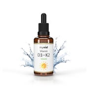 myvial® Vitamin D3 + K2 Tropfen 50ml - Premium: 99,7% + All-Trans (K2VITAL® von Kappa) 50 ml