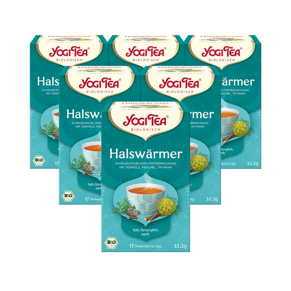 Yogi Tea - Halswärmer Bio Kräutertee | 6 x 30,6g 6x17 St