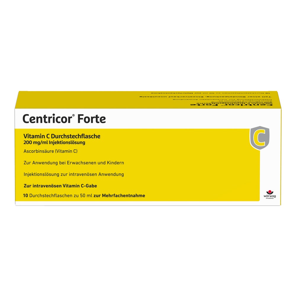 Centricor Forte Vitamin C Dsfl. 200 Mg/ml Inj.-l. 20X50 ml