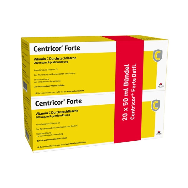 Centricor Forte Vitamin C Dsfl. 200 Mg/ml Inj.-l. 20X50 ml